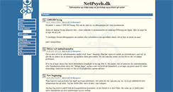 Desktop Screenshot of netpsych.dk